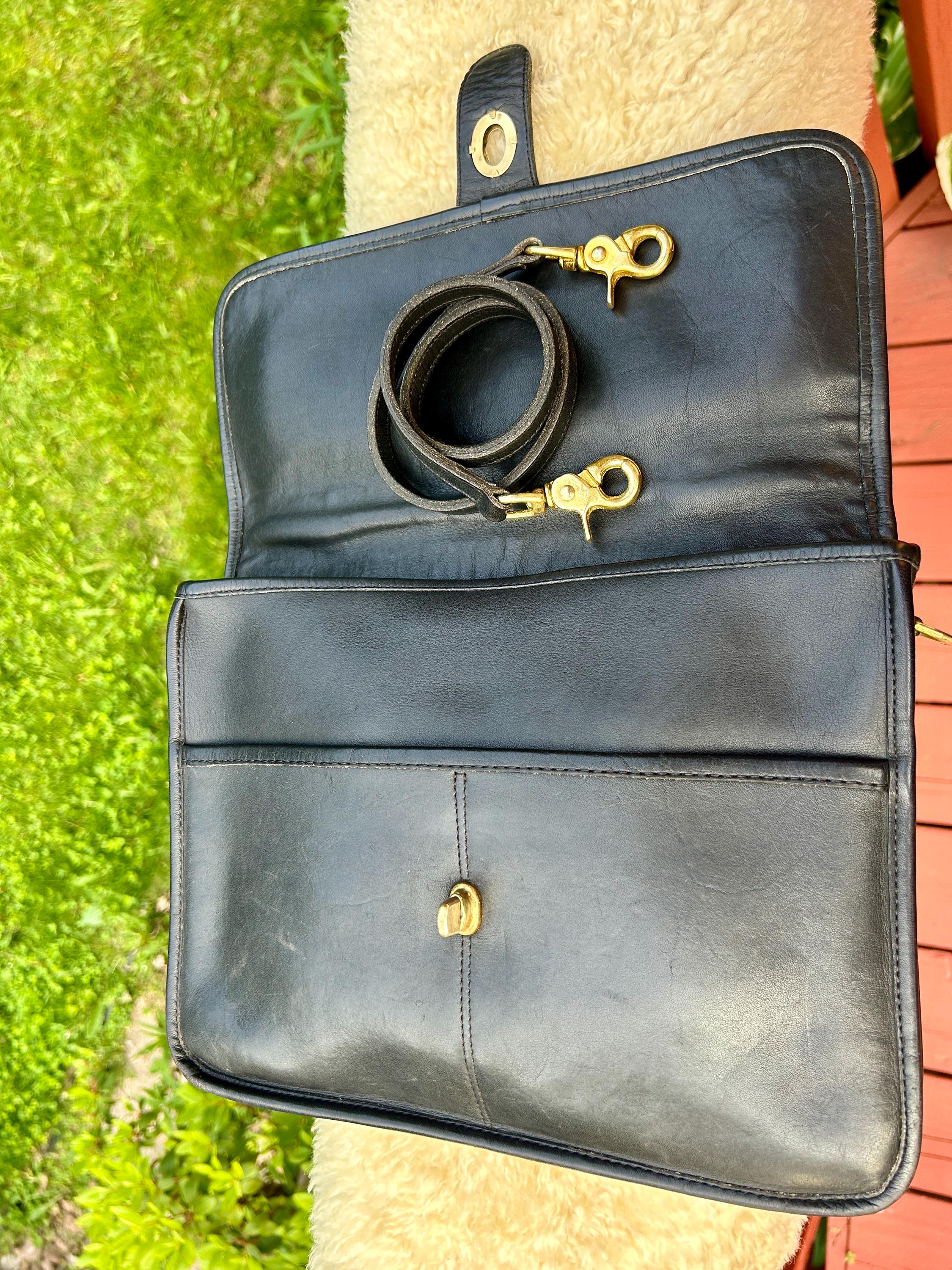 Vintage Coach NYC School Bag 9695 Black W Hang Tag - Etsy
