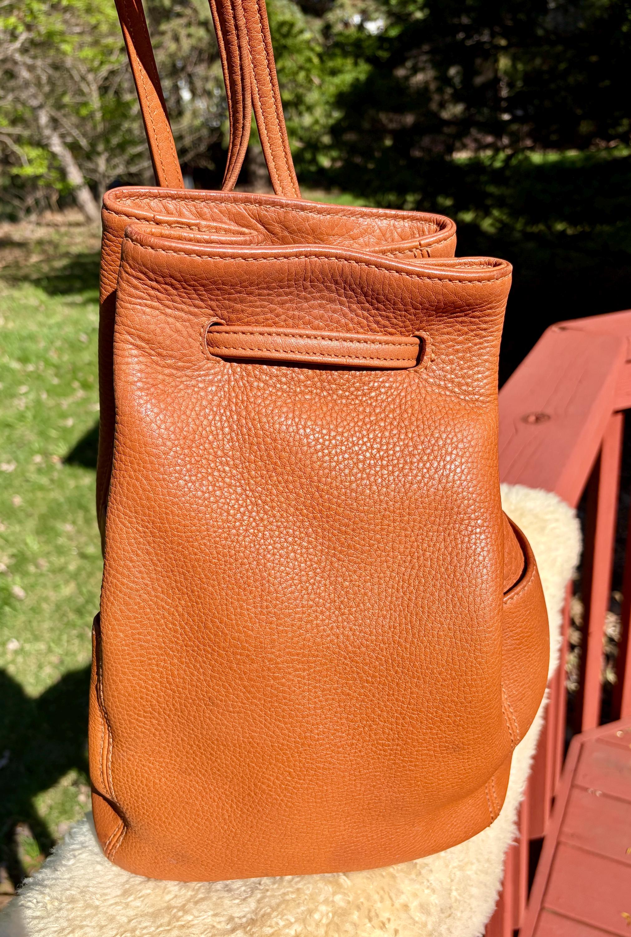 VTG Coach Custom Metallic Gold Leather Sonoma Sling Backpack Bag 4922 Italy Coach Sonoma Backpack - Etsy main image 3