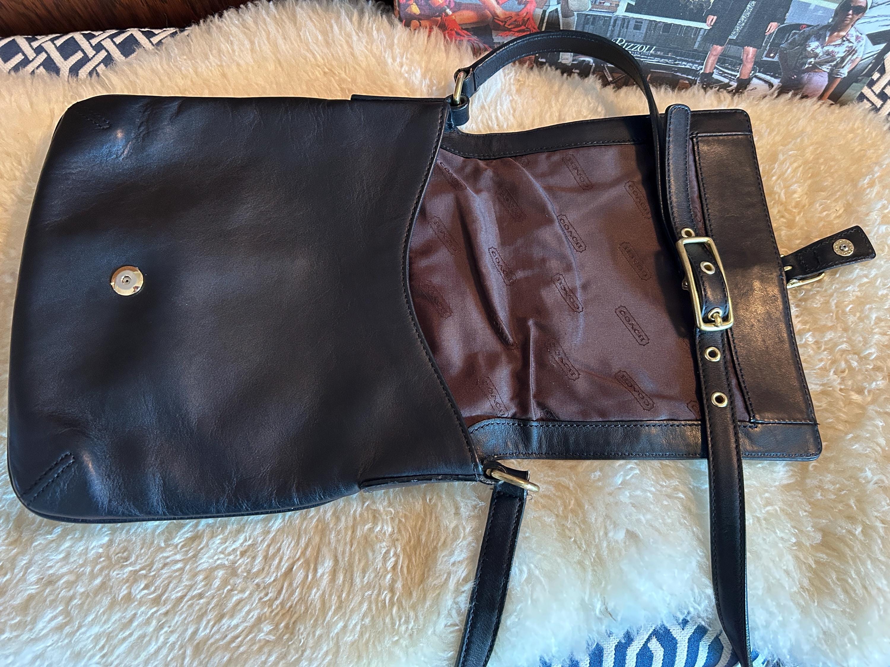 Vintage Coach Legacy Slim Flap Black Style 9592 - Etsy