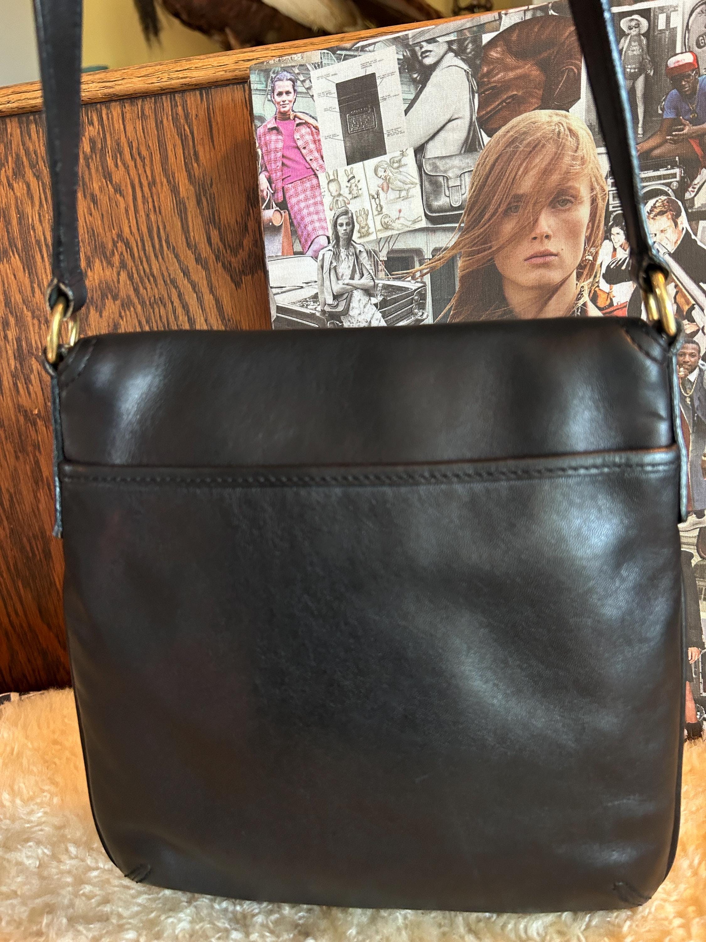 Vintage Coach Legacy Slim Flap Black Style 9592 - Etsy