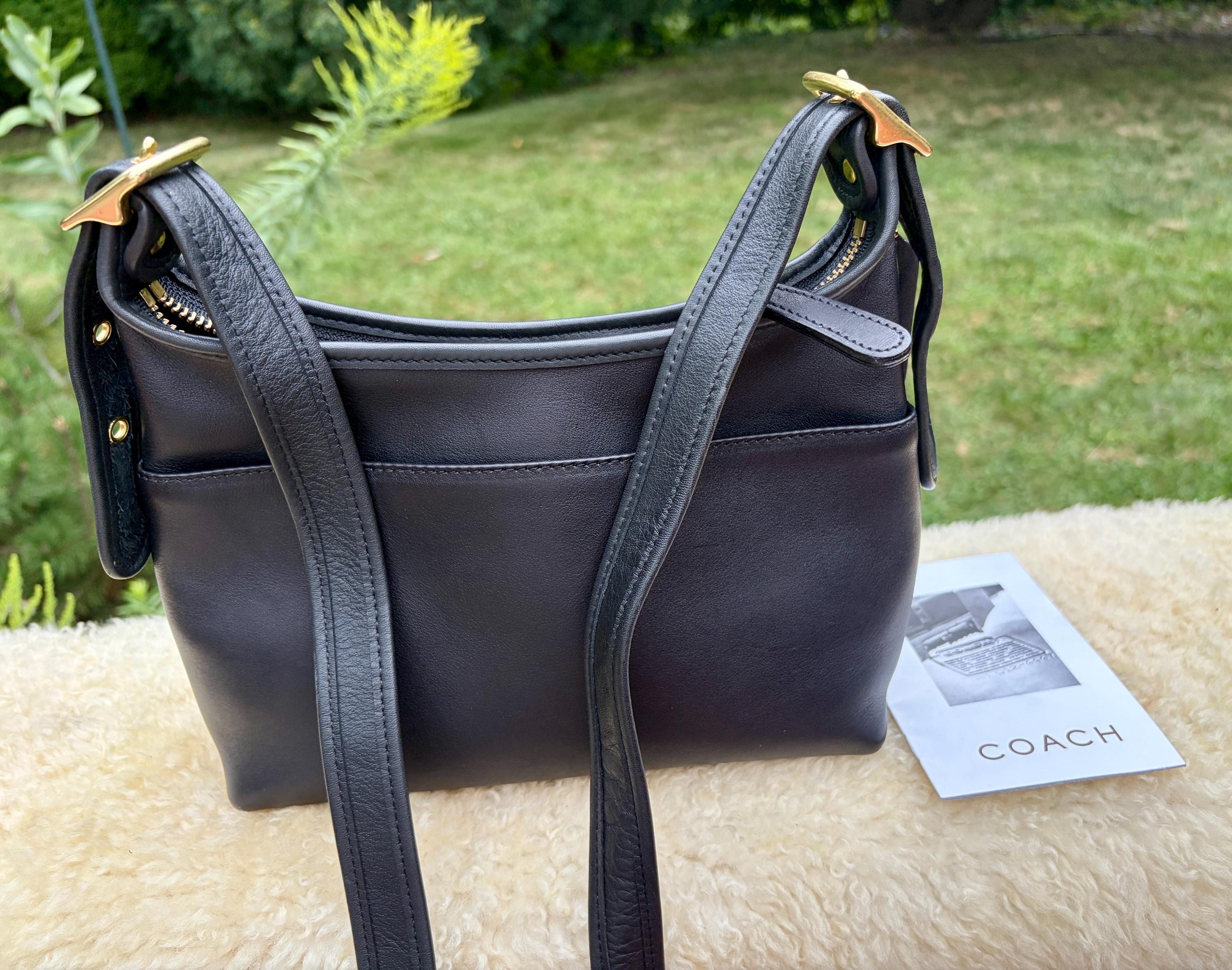 Coach Vintage Black Shoulder Bag - Etsy