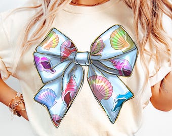Coquette Seashell PNG, Beach Png, Coastal Png, Retro Summer Png, Summer Vibes Png, Summer Coquette Png, Vintage Summer Png, Girls Trip Png