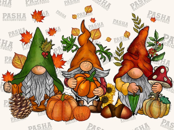 Fall Gnome Png, Sublimation Design, Gnome Thanksgiving Png, Fall Leaves Png, Gnome, Pumpkin Png,Fall Png, Digital Download