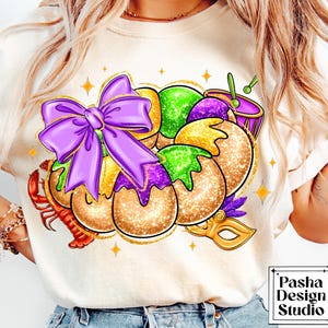 King Cake coquette png, Coquette Mardi gras png, Mardi Gras png, Let the good times roll png, Fleur De Lis Png, Mardi Beads png, Sublimation