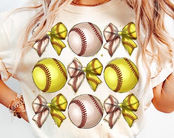 Baseball Softball Coquette Bow Png, Game Day Baseball Coquette PNG, Baseball Bow Png, Softball Mama Png, Raising Ballers Png, Team Spirit