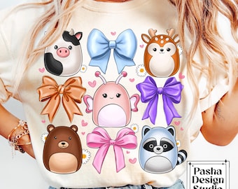 Squishmallow Coquette png, Squishy Geburtstagskind, Squishmallow Princess, Squishy Coquette Bow, Squishmallow Princess, Squishy Coquette Bow, Digital Design Download