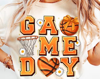 Basketball Png, Basketball Game Day Png, Basketball Mama Png, Basketball Mom Png Sublimation, Coquette Basketball Png Shirt Design, Game Day