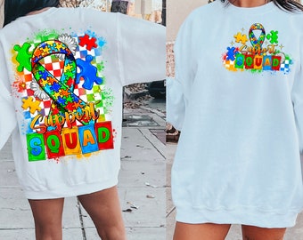 Équipe d'assistance Autisme Png, Sublimation Design, Pocket Png, Sensibilisation à l'autisme png, Sublimation Design, Ruban à l'autisme png, Téléchargement numérique
