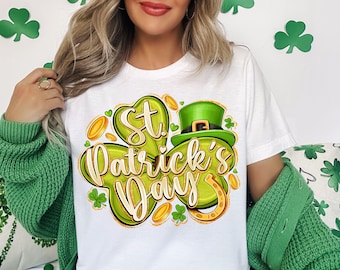 St. Patrick's Day png, klavertje vier, St. Patrick's-shirt png, Lucky Charms Shamrock png, St Patricks Clipart, St Pattys Day, Irish Day png
