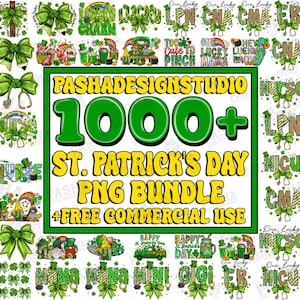 1000+ St. Patrick's Day Bundle Png, Valentine Mega Bundle png, Happy St. Patrick's Day Png, Lucky png, Shamrocks png, St. Patrick's Day Png