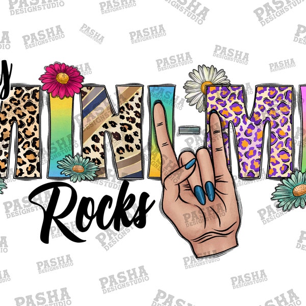 My Mini-Me Rocks Png, Flower Png, Rocks Png, Rocks Design, Rock Hand, Sunflower, Sublimation Png, Sublimation Design, Digital Download