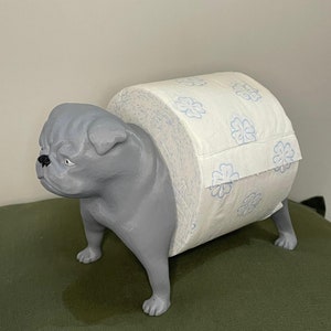 Porta carta igienica divertente: realizzato in PLA, porta carta igienica a forma di cane, porta rotolo, decorazione per il bagno