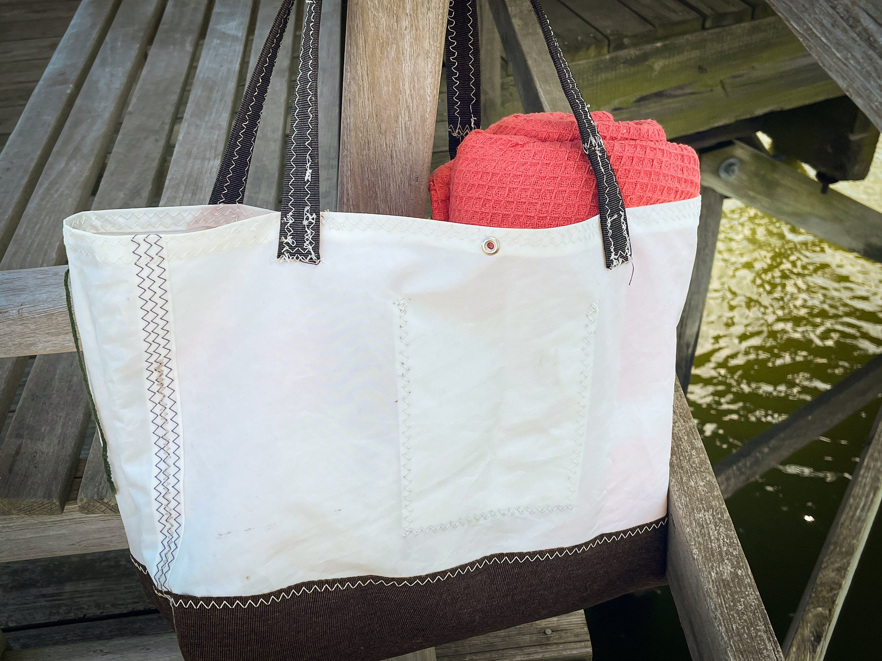 Tote/beach Bag Made From Authentic Recycled/upcycled Sailboat Sails - Etsy