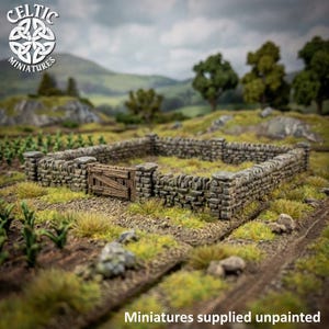 Fieldstone Walls 10mm & 15mm Scale Tabletop Miniatures