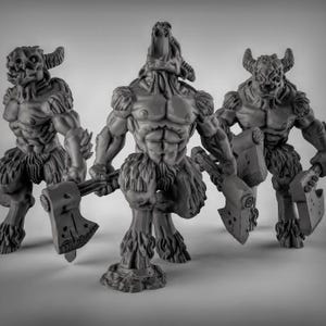 Beastmen with Paired Weapons