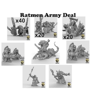 Ratmen Army Deal: 85 Miniatures - 28mm Heroic Scale