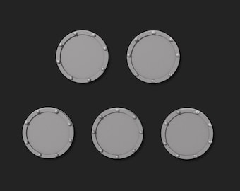 Blanco ronde schilden (ongerept)