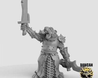 Señor de la guerra de los hombres rata (1) Escala de 28 mm y 32 mm