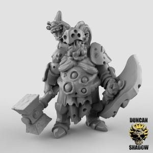 Plague Champion with Hammer and Shield (1) - Various Scales
