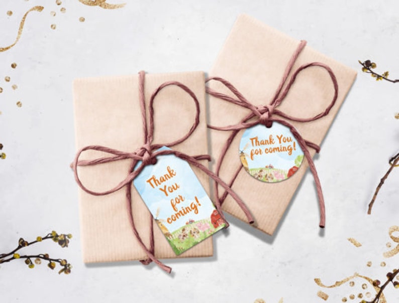 Printable Gift Tags Party Gift Tags PNG Present Tags Instant Download