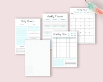 Elegant Minimalist Printable Planner Ultimate Downloadable - Etsy