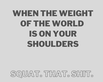 Motivational Poster -- gym or office decor