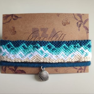 Ocean Waves Bracelet Set, Handmade String Bracelet,Friendship Bracelet ,Surfer Jewellery,Summer,Handwoven, Boho, Braided,Adjustable,Seashore