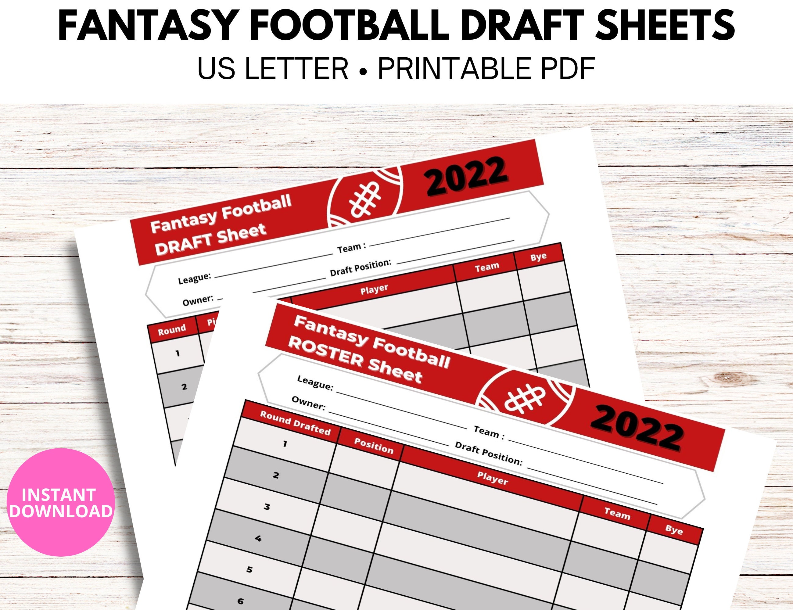 free printable fantasy football cheat sheet 2022 by position