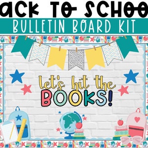 Back to School Bulletin Board Kit Back to School | Editable Bulletin Board | Easy and Modern Classroom Decorations | Bulletin Board Kit