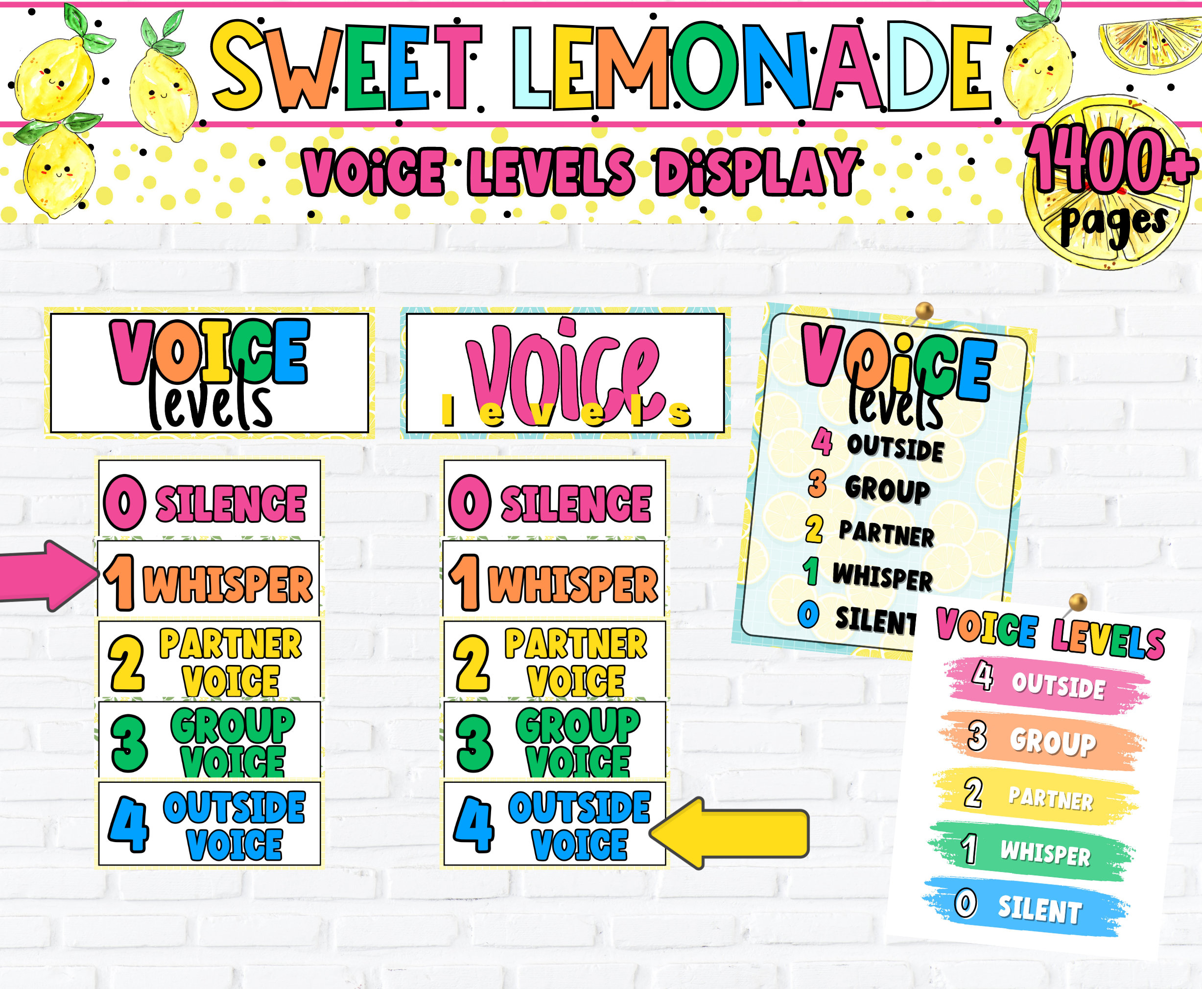 Lemon Theme Editable CLASSROOM DECOR Bundle | Elementary Classroom ...