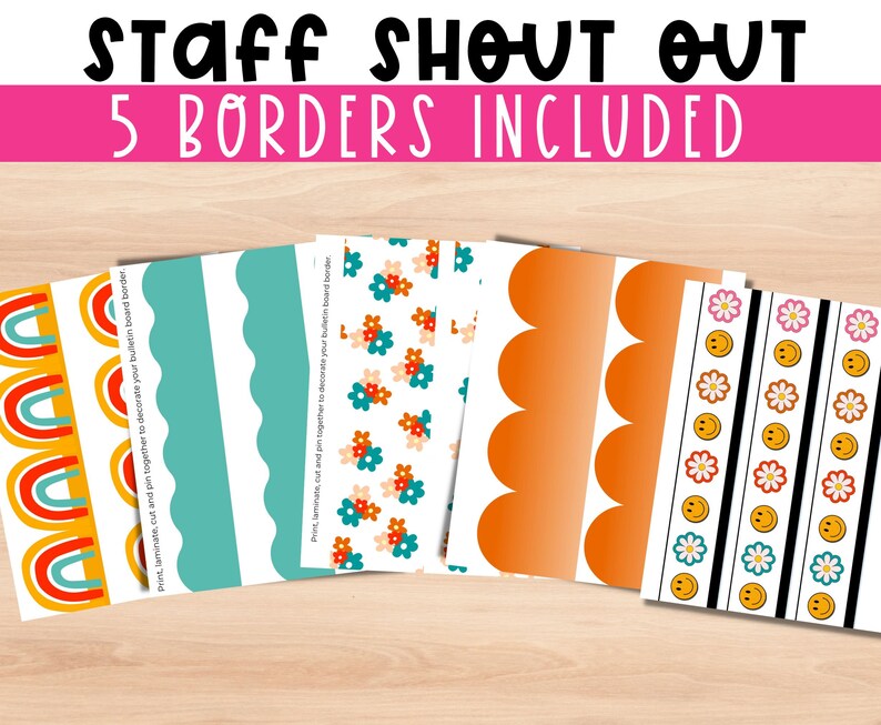 Staff Shout Out Bulletin Kit Groovy Staff Appreciation | TEACHERS ...