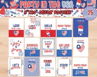 USA CLASSROOM POSTERS | Elementary Classroom Decor | 4TH July posters |  | United States Classroom Decor | Red White and blue classroom