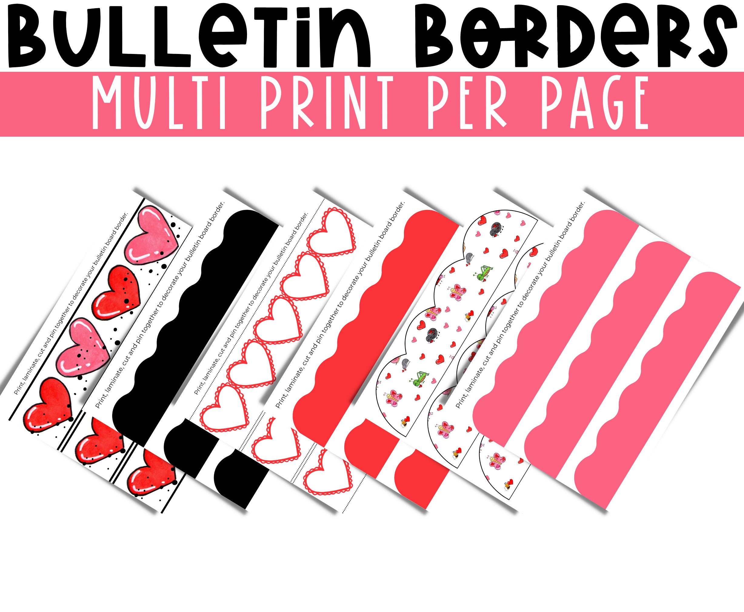 Love Bugs Valentine Theme Bulletin Board Kit. Editable Valentines ...