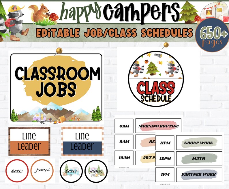 Summer Camp Theme CLASSROOM DECOR Bundle Elementary Etsy