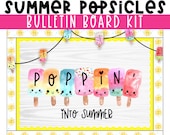 Summer Popsicle Bulletin Board Kit | Editable Summer Bulletin Board Kit for Classroom | Sweet Summer | DIY Classroom Decor | Modern Teacher