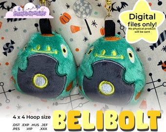 In the Hoop Plüsch Pokemon Belibolt enthält Anweisungen 4x4 ITH Plushie Embroidery Machine Pattern