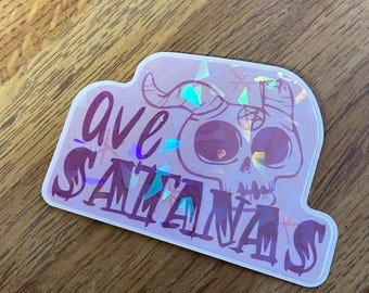 Ave Satanas Aufkleber, Hail Satan Satanist