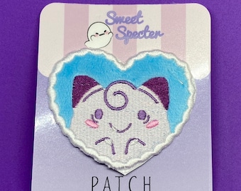 Kawaii Pokemon Clefairy Handgemachter Minky Aufnäher BÜGELBILD