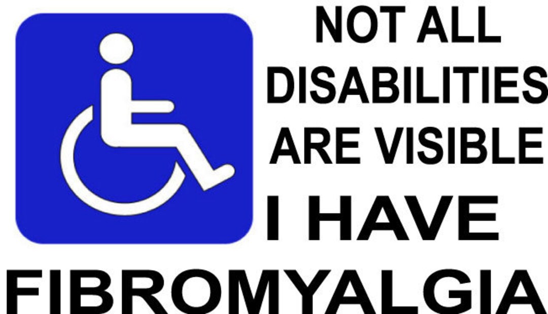 Fibromyalgia / Handicap Placard / Not Visible Disability / Etsy