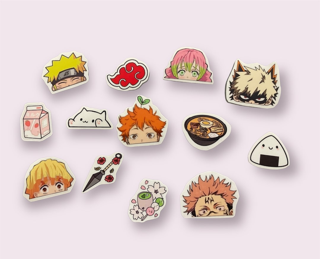 Anime Sticker Packs Etsy