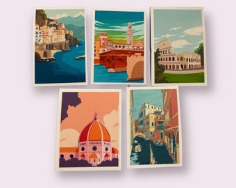 Italy Poster Stickers