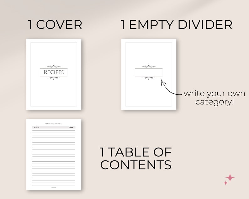 Recipe Binder Sheets