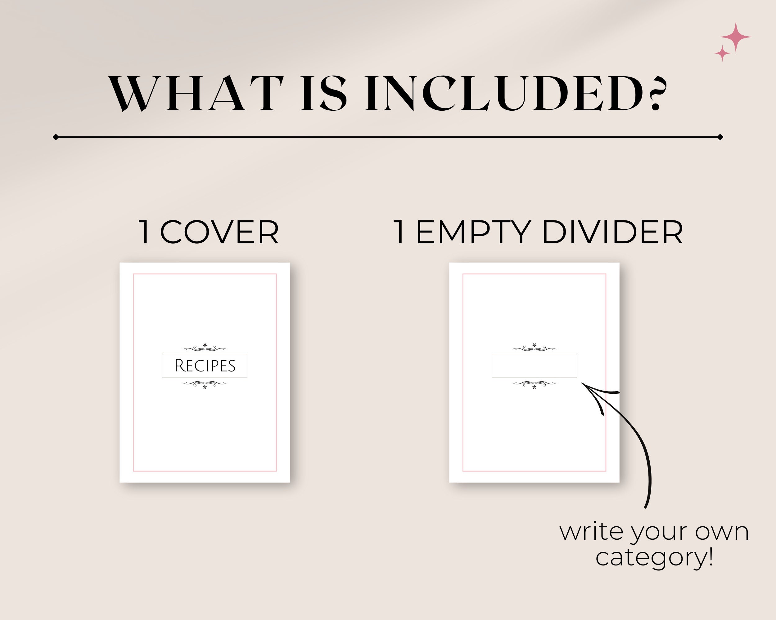 Printable Recipe Binder Dividers 8 5x11 A4 Pink Minimalist Recipe printable-recipe-binder-dividers-8-5x11-a4-pink-minimalist-recipe