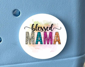 Blessed Mama Tag | Bogg Bag Charm, Gift for Moms