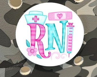 RN Nurse Bogg Bag Tag: Healthcare Appreciation Charm