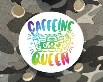 Caffeine Queen Bogg Taschenanhänger: Geschenk für Kaffeeliebhaber
