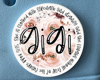 Gigi Bogg Bag Charm – Floral Personalized Tag (2/2.5/3 inch)