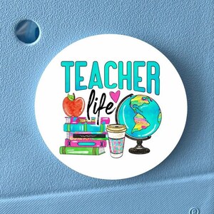Teacher Life Bogg Bag Tag: School Themed Charm