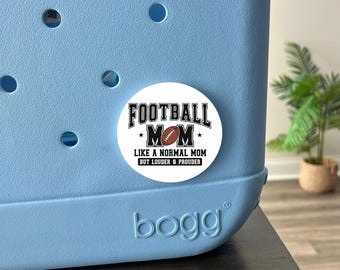 Football Mom Bag Tag - Loud & Proud Game Day Accessory - Gift for Sports Moms