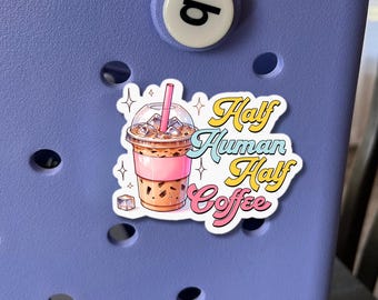 Iced Coffee Bogg Taschenanhänger, halber Mensch, wasserdichter PLA Anhänger